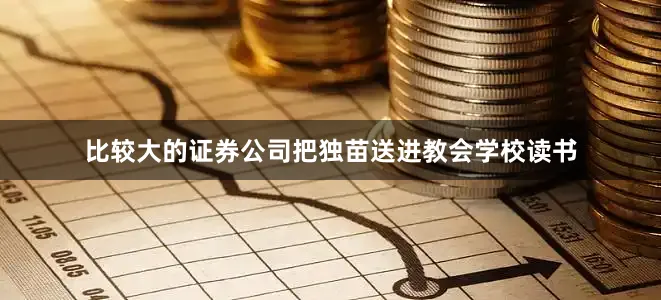 比较大的证券公司把独苗送进教会学校读书